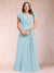 A-Line/Princess V-Neck Chiffon Ruched Plus Size Mother of the Bride Dresses with Appliques & Beading