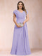A-Line/Princess V-Neck Chiffon Ruched Plus Size Mother of the Bride Dresses with Appliques & Beading