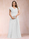 A-Line/Princess V-Neck Chiffon Ruched Plus Size Mother of the Bride Dresses with Appliques & Beading