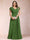 A-Line/Princess V-Neck Chiffon Ruched Plus Size Mother of the Bride Dresses with Appliques & Beading