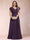 A-Line/Princess V-Neck Chiffon Ruched Plus Size Mother of the Bride Dresses with Appliques & Beading