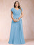 A-Line/Princess V-Neck Chiffon Ruched Plus Size Mother of the Bride Dresses with Appliques & Beading