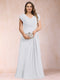 A-Line/Princess V-Neck Chiffon Ruched Plus Size Mother of the Bride Dresses with Appliques & Beading