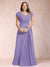 A-Line/Princess V-Neck Chiffon Ruched Plus Size Mother of the Bride Dresses with Appliques & Beading