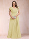 A-Line/Princess V-Neck Chiffon Ruched Plus Size Mother of the Bride Dresses with Appliques & Beading