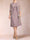Sheath/Column Scoop Chiffon Ruched Mother of the Bride Dresses with Jacket & Rhinestone