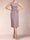 Sheath/Column Scoop Chiffon Ruched Mother of the Bride Dresses with Jacket & Rhinestone