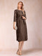 Sheath/Column Scoop Chiffon Ruched Mother of the Bride Dresses with Jacket & Rhinestone