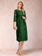 Sheath/Column Scoop Chiffon Ruched Mother of the Bride Dresses with Jacket & Rhinestone