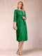 Sheath/Column Scoop Chiffon Ruched Mother of the Bride Dresses with Jacket & Rhinestone