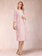 Sheath/Column Scoop Chiffon Ruched Mother of the Bride Dresses with Jacket & Rhinestone