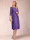 Sheath/Column Scoop Chiffon Ruched Mother of the Bride Dresses with Jacket & Rhinestone