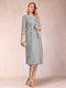 Sheath/Column Scoop Chiffon Ruched Mother of the Bride Dresses with Jacket & Rhinestone