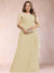 A-Line/Princess Scoop Chiffon Plus Size Mother of the Bride Dresses with Appliques & Ruffles