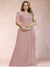A-Line/Princess Scoop Chiffon Plus Size Mother of the Bride Dresses with Appliques & Ruffles