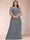 A-Line/Princess Scoop Chiffon Plus Size Mother of the Bride Dresses with Appliques & Ruffles