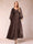 A-Line/Princess V-Neck Long Sleeves Mother of the Bride Dresses with Rhinestone & Ruffles