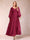 A-Line/Princess V-Neck Long Sleeves Mother of the Bride Dresses with Rhinestone & Ruffles
