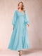 A-Line/Princess V-Neck Long Sleeves Mother of the Bride Dresses with Rhinestone & Ruffles