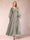 A-Line/Princess V-Neck Long Sleeves Mother of the Bride Dresses with Rhinestone & Ruffles