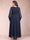 A-Line/Princess V-Neck Long Sleeves Plus Size Mother of the Bride Dresses with Rhinestone & Ruffles