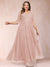 A-Line/Princess V-Neck 3/4 Sleeves Plus Size Mother of the Bride Dresses with Appliques & Sequins