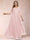 A-Line/Princess V-Neck 3/4 Sleeves Plus Size Mother of the Bride Dresses with Appliques & Sequins