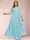 A-Line/Princess V-Neck 3/4 Sleeves Plus Size Mother of the Bride Dresses with Appliques & Sequins