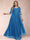 A-Line/Princess V-Neck 3/4 Sleeves Plus Size Mother of the Bride Dresses with Appliques & Sequins