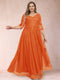 A-Line/Princess V-Neck 3/4 Sleeves Plus Size Mother of the Bride Dresses with Appliques & Sequins