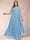 A-Line/Princess V-Neck 3/4 Sleeves Plus Size Mother of the Bride Dresses with Appliques & Sequins