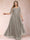 A-Line/Princess V-Neck 3/4 Sleeves Plus Size Mother of the Bride Dresses with Appliques & Sequins