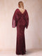 Sheath/Column V-Neck Floor-Length Ruched Mother of the Bride Dresses