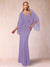 Sheath/Column V-Neck Floor-Length Ruched Mother of the Bride Dresses