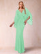 Sheath/Column V-Neck Floor-Length Ruched Mother of the Bride Dresses