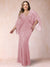 Sheath/Column V-Neck Floor-Length Ruched Plus Size Mother of the Bride Dresses