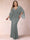 Sheath/Column V-Neck Floor-Length Ruched Plus Size Mother of the Bride Dresses
