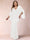 Sheath/Column V-Neck Floor-Length Ruched Plus Size Mother of the Bride Dresses