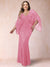 Sheath/Column V-Neck Floor-Length Ruched Plus Size Mother of the Bride Dresses