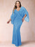 Sheath/Column V-Neck Floor-Length Ruched Plus Size Mother of the Bride Dresses