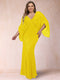 Sheath/Column V-Neck Floor-Length Ruched Plus Size Mother of the Bride Dresses