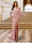 Sheath/Column One-Shoulder Ruched Satin Long Evening Dresses with Split Side