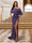 Sheath/Column One-Shoulder Ruched Satin Long Evening Dresses with Split Side
