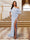 Sheath/Column One-Shoulder Ruched Satin Long Evening Dresses with Split Side