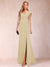 Sheath/Column V-Neck Ruched Mother of the Bride Dresses with Appliques & Split Side