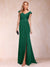 Sheath/Column V-Neck Ruched Mother of the Bride Dresses with Appliques & Split Side
