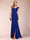 Sheath/Column V-Neck Ruched Mother of the Bride Dresses with Appliques & Split Side