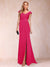 Sheath/Column V-Neck Ruched Mother of the Bride Dresses with Appliques & Split Side