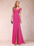 Sheath/Column V-Neck Ruched Mother of the Bride Dresses with Appliques & Split Side