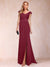 Sheath/Column V-Neck Ruched Mother of the Bride Dresses with Appliques & Split Side
